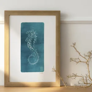 linogravure animal minimaliste